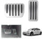 GAFAT Tesla Model Y Juniper 2025 2026/ Model 3 2022-2025 2026 Pedale für Gas und Brems, Model 3 Highland Pedalkappen Abdeckung Pedale Abdeckplatte Fußrasten, Tesla Model Y 2025 Zubehör (Silber)
