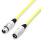 Adam Hall Cables 3 STAR MMF 0100 YEL Microphone Cable XLR Female to XLR Male 1 m Yellow