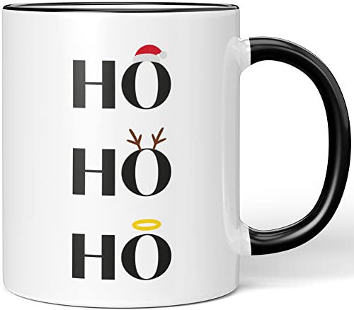 JUNIWORDS Tasse, HO HO HO, Schwarz (1009018)