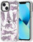 MOSNOVO Case for iPhone 13, [Buffertech 6.6ft Military-Grade Drop Protection] [Anti Peel Off Tech] Clear TPU Bumper Phone Case Cover Design - Pink Leopard