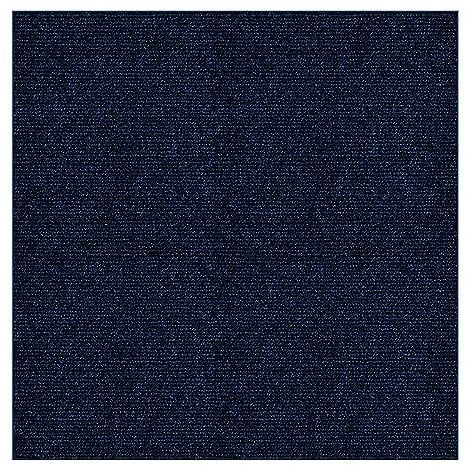 11 azulejos de alfombra autoadhesivos, 30 x 30 cm, baldosas de fieltro, alfombra resistente para dormitorio, salón, oficina (azul marino)