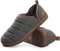LongBay Men's Outdoor Slippers Memory Foam Camping shoes Nylon Non-Slip Indoor Outdoor Grey, 10