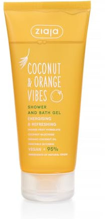 COCONUT & ORANGE VIBES Gel de ducha y baño energizante y refrescante