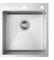 Auralum Fregadero Cocina 44 x 49 cm, Fregadero Cocina 1 seno, Fregadero Cocina en Acero Inoxidable, Fregadero Pequeño con Dosificador de jabón de 500 ml, Desagüe de sifón y juego de rebosadero