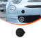 DIYUCAR Copertura per gancio di traino per paraurti anteriore in ABS, parte di ricambio compatibile con Fiat 500 2016-2024 Gancio di traino Coperchio per gancio di traino Tappo per rimorchio Nero