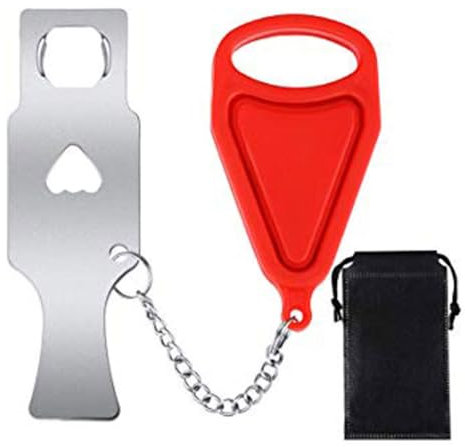 Pestillo de puerta sin agujero - Door Lock - Cerradura para Puerta Interior Portátil - Cerrojo de seguridad sin agujeros, Ideal para su casa y utilizar durante su viaje