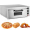 16 forno elettrico per pizza da banco per interni, macchina per pizza commerciale in acciaio inox per hotel, ristorante a casa, con lampada antideflagrante e fori di raffreddamento