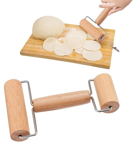 Nudelholz Pizzaroller Holz,Teigroller Klein,Kleine Und Mittlere Teigrolle,Teigroller,Nudelholz,Nudelholz Holz,Nudelholz Klein,Teigroller Holz Klein, Für Gebäck, Tortilla, Pizza, Plätzche