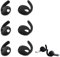3 Paires D'embouts en Silicone pour Samsung Galaxy Buds3, Antidérapants D'embouts de Rechange avec Filet Anti-poussière, Crochets d'oreille de Rechange pour Galaxy Buds 3 (Noir)