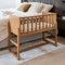 Petite Amélie Beistellbett Baby 40x90 cm - Mutter Und Baby Schlafen Beinander - Babybett Für Nächliches Füttern - Höhenverstellbar In 9 Stufen - Auch Für Boxspringbett - Walnuss