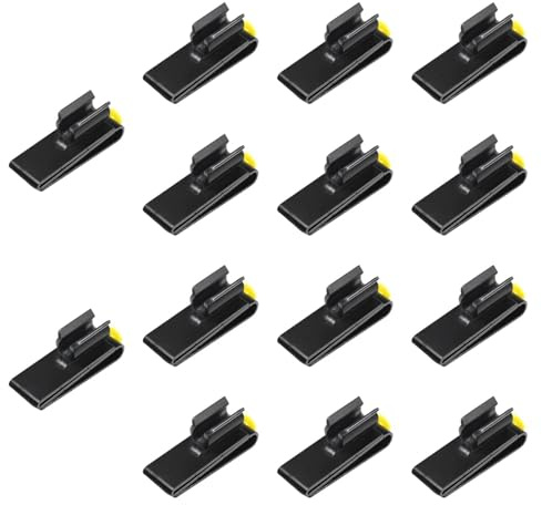 Harilla 14x Golf Putter Clips Organizer -Halterung Rack für Erwachsene Golf Rack Kit, Black Golf Bag Clip Putter Clamp Club Organisieren Clips Clips