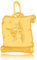 Rodium - Goldene Anhänger, mit Sternzeichen auf Papyrus Schütze, 14 Karat Gold/ 585er Feingehalt, Charms für Halskette oder Ketten Armband, Ideales Geschenke, Kettenanhänger für Goldschmuck