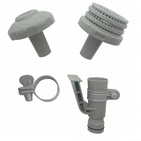 Pool-Wasseranschluss-Set, 3,2 cm Schwimmbaddüse, Schlauchanschluss mit Gummidichtung für Intex 25022E Schwimmbadfilter