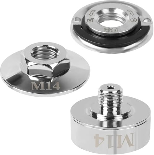 Qusedwey X Lock Adapter Set Schleifadapter-Kit für M14- und 5/8-Gewinde Professionelle Winkelschleifer-Zubehör für Kabellosen Winkelschleifer