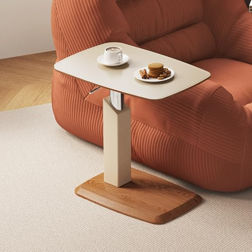 Miuuod C-förmiger Beistelltisch, höhenverstellbar, 360° drehbar, TV-Tablett, Laptop-Tisch für Sofa, Bett und andere kleine Räume
