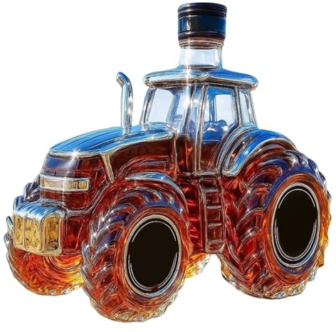 Zyntora Caraffa Per Whisky | 300ml Erogatore Di Alcol A Forma Di Trattore | Bottiglia Decanter In | Per Riunioni Familiari Feste Natale Matrimoni Bevande