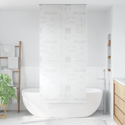 Solivagant Persiana Enrollable de Ducha Splash 100x240 cm,Gris,1.27kg
