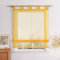 Uni Faltrollo Voile Raffrollo mit Schlaufen Rollos Zierfalten Design Gelb BxH 60x155cm
