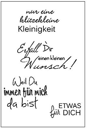 WuLi77 Silikonstempel, Deutsche Silikon Clear Stamps - DIY Stempel Für DIY Album Scrapbooking Fotokarten Dekor