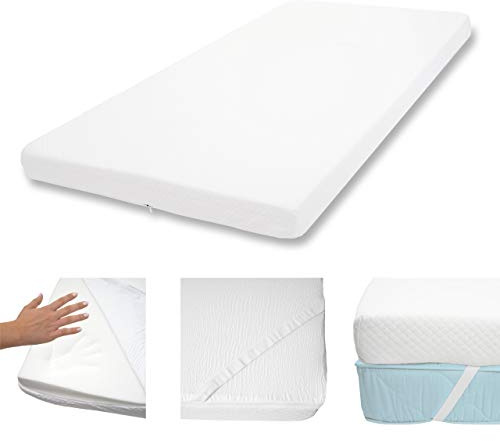 10cm Surmatelas à Mousse Memory HWC-E63 90x200cm Mousse Visco