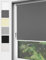 Home-Vision® Verdunkelungsrollo Klemmfix, ohne Bohren mit Klämmträgern, Fensterrollo, Seitenzugrollo, Verdunklungsrollo, Lichtundurchlässig Thermorollo (Graphit, B90cm x H150cm)