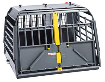 Hunde Transportbox VarioCage XXL Doppelbox, Kleinmetall, für große bis sehr große Hunde im Auto