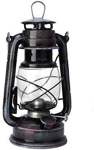 POFET Lampe à Huile, Lanterne tempête Vintage, Lampe à kérosène rétro, Lanterne Vintage,Lampe à pétrole rétro Lanterne à Suspendre pour Une Utilisation en intérieur et en extérieur