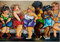 Peinture Par Numéro pour Adultes Enfants，Femme, attente, ligne, toilette Kit de peinture Décoration Murale Art À La Maison Peinture jouet Cadeau