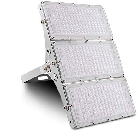 SOLIKU 300W Proyector LED Floodlight 24000lm Focos LED Exterior para patio Impermeable IP65 6500K Blanco Frío, Reflector LED para patio, garaje, taller