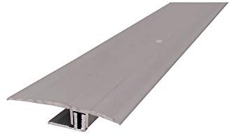 ufitec Profilsystem für Parkett- und Laminatböden - für Belagshöhen von 7-16 mm - viele Farben lieferbar (Übergangsprofil 60 mm Breit, Silber, 100 cm länge)