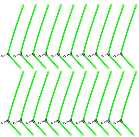 Fishing Anti-tangle Feederboom Anti Tangle Boom Feeder Anti-tangle Boom Set Angel Zubehör Feedern mit Wirbel Anti Tangle Abstandshalter Röhrchen Angeln Zubehör für Karpfen-angeln (15 Cm) 20 Stück