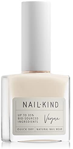 NAILKIND Off White Nail Polish - Cashmere Kiss - Classic - Nude finish Nail Varnish - Vegan Nail Lacquer + Peta Certified + Cruelty Free - Quick Drying & Long Lasting - Chip Resistant Manicure - 8ml