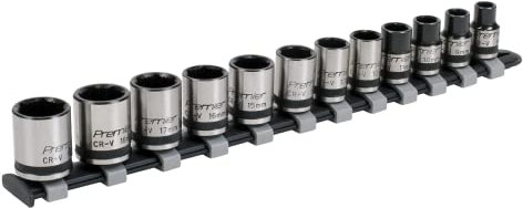 Sealey AK2741B 12pc 3/8Sq Drive Lock-On™ Socket Set - Black Series