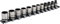 Sealey AK2741B 12pc 3/8Sq Drive Lock-On™ Socket Set - Black Series