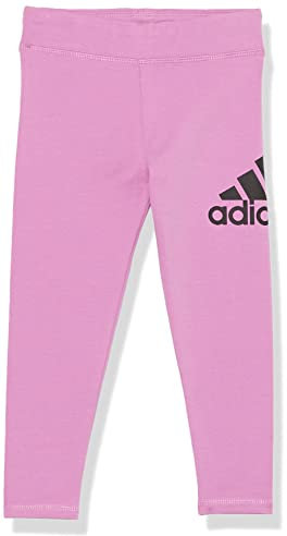 adidas Leggings sportivi sportivi da ragazza, Viola medio mélange, 6X