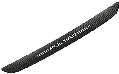 EAGLEG Auto Stoßstangenschutz für NIS-san Pulsar, Kofferraum Schutzbrett Ladekantenschutz Anti-Kratz Dekoration Aufkleber Styling Zubehör - Kohlefaser,Black