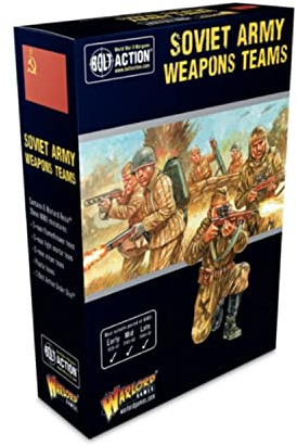 Warlord Games Sowjetische Armeewaffen-Teams – 28 mm große Miniaturen für Bolt Action, sehr detaillierte Miniaturen aus dem 2. Weltkrieg für Tisch-Wargaming