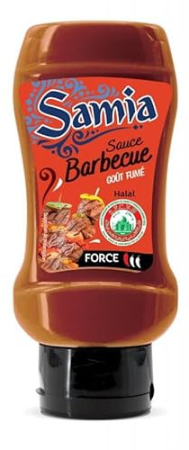 SAMIA - Sauce Barbecue Halal 350 Ml - Saveur exotique pour sublimer vos grillades et plats orientaux - Epicerie Salée - Le Lot De 4