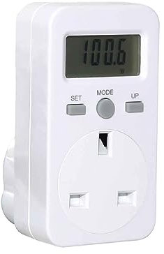 LOWENERGIE Plug-in Energy Monitor Power Meter Electricity Electric Usage Monitoring Socket UK (2 PACK)