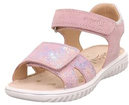 Superfit Mädchen Sparkle Sandale, Rosa Silber 5520, 25 EU Weit