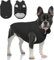 meioro Winter Hundemantel Warme Hundejacke, Kaltes Wetter Haustier Kleidung Winddichte Welpenmäntel, Hund Fleeceweste Weiches Sweatshirt für Kleine Mittlere Hundepullover Outfit (Schwarz,L)
