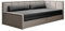 mb-moebel Sofa mit Schlaffunktion und Bettkasten Couch für Wohnzimmer Schlafsofa, Polstersofa Wohnlandschaft mit Bettfunktion - 214x77x82 cm - FULO (Rechts, Hellgrau + Grau - Poco 04 + 3)