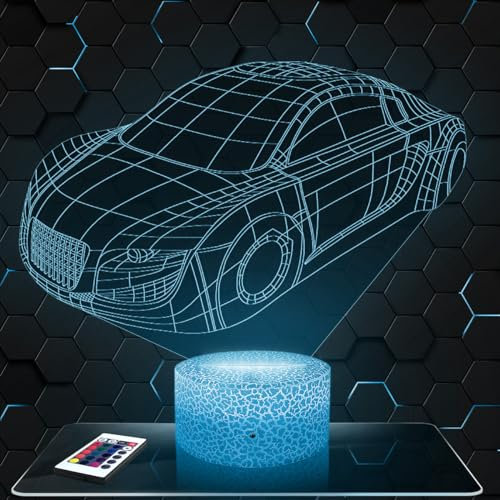 Lampephoto.fr - Lampe Sportwagen 3D Touch Nachtlicht Hologramm