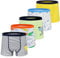 GRPSKCOS Kinder Jungen Boxershorts- Dinosaurier Muster Unterhosen 5er Pack Bedruckt Stretch Baumwolle, 2-8 Jahre(04 Mehrfarbig,4-6 Jahre)