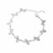 PMVRTHQV 925 Sterling Silber Ginkgo Blatt Armband Elegante und Süße Literarische Blatt Armband, Silber