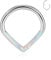 ESHIONER G23 Titan Septum Piercing Helix Ring Nasenpiercing Ring Nasenring Piercing Ohr Nostril Tragus Clicker Lippenpiercing Nose Ringe Opal Hypoallergen Gold Silber 16G 8MM Rook Conch Daith