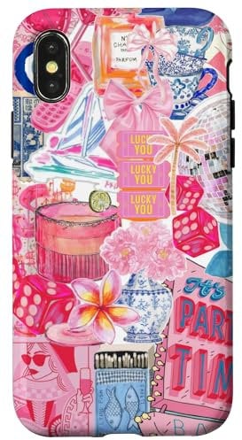 iPhone X/XS Cute Pink Coquette Collage Scrapbook Preppy Mood Board Case