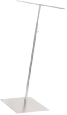 MagiDeal Taschenständer aus Metall, freistehender Halter mit Doppelhaken, tragbarer Handtaschenständer für den Einzelhandel auf der Theke eines, Weiß