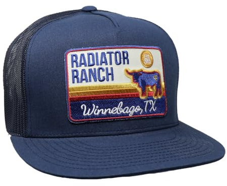 Rodeo Time Dale Brisby Radiator Ranch Bull Hauler verstellbare Snapback-Hut, Marineblau, US, Alpha, One Size