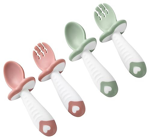 MERRYHAPY Baby-fütterungswerkzeug Weiches -löffel-set Angenehm Zu Halten Für Die Mahlzeiten Von Kleinkindern